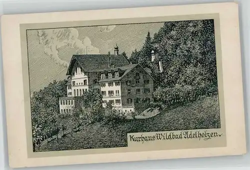 Traunstein Oberbayern Traunstein Wildbad Adelholzen Kurhaus Kuenstlerkarte  ungelaufen ca. 1920 / Traunstein /Traunstein LKR