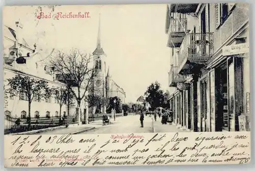 Bad Reichenhall Bad Reichenhall Bahnhofstrasse x 1903 / Bad Reichenhall /Berchtesgadener Land LKR