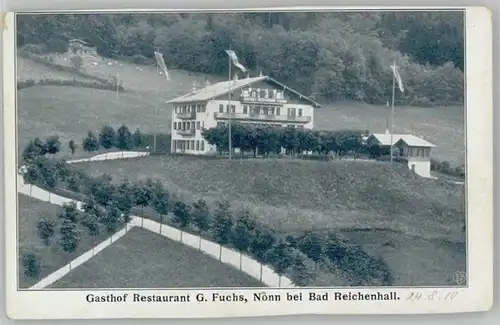 Bad Reichenhall Bad Reichenhall Nonn Gasthof Fuchs ungelaufen ca. 1910 / Bad Reichenhall /Berchtesgadener Land LKR