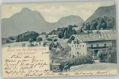 Bad Reichenhall Bad Reichenhall Poschenmuehle x 1900 / Bad Reichenhall /Berchtesgadener Land LKR