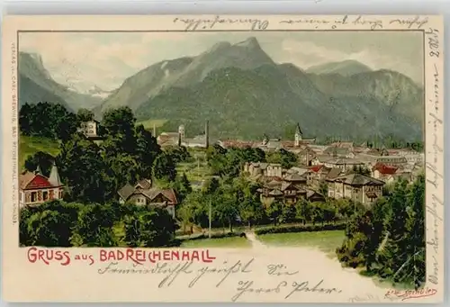 Bad Reichenhall Bad Reichenhall KuenstlerErw. Spindler x 1902 / Bad Reichenhall /Berchtesgadener Land LKR