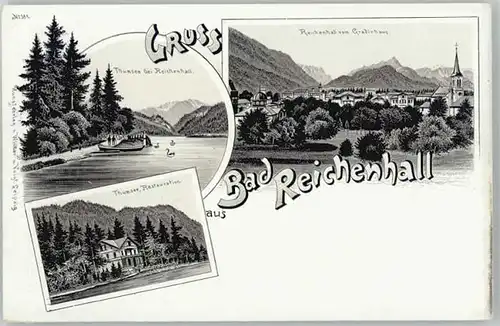 Bad Reichenhall Bad Reichenhall Thumsee Restaurant Gradierhaus ungelaufen ca. 1900 / Bad Reichenhall /Berchtesgadener Land LKR