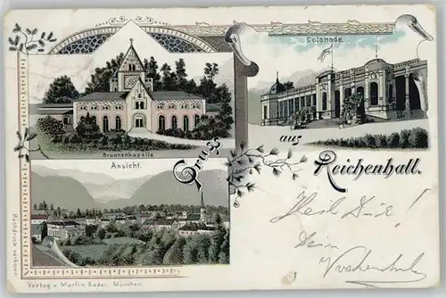 Bad Reichenhall Bad Reichenhall Brunnenkapelle Kolonnaden x 1899 / Bad Reichenhall /Berchtesgadener Land LKR