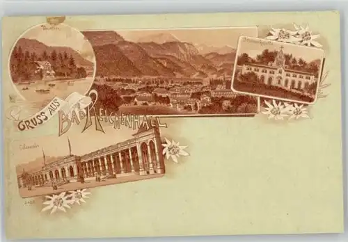 Bad Reichenhall Bad Reichenhall Brunnenkapelle Kolonnaden ungelaufen ca. 1900 / Bad Reichenhall /Berchtesgadener Land LKR