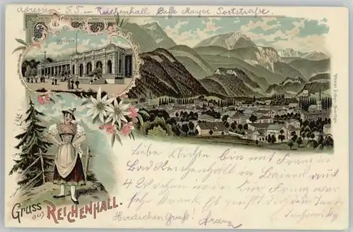 Bad Reichenhall Tracht Kolonnaden x 1899