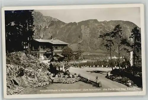 Bad Reichenhall Gaststaette Enzianbrennerei zum Schroffen Feldpost x 1940