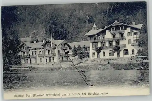 Berchtesgaden Gasthof Post Hintersee x 1910