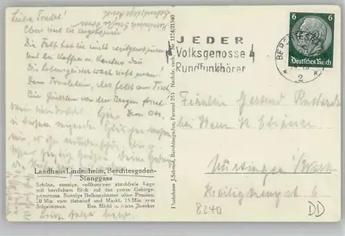 Berchtesgaden Landhaus Lindenheim x 1936