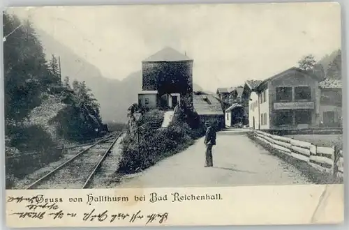 Bad Reichenhall Hallthurm Gasthaus x 1906