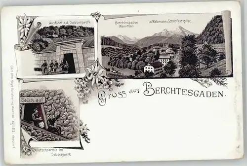 Berchtesgaden Berchtesgaden Salzbergwerk  ungelaufen ca. 1900 / Berchtesgaden /Berchtesgadener Land LKR