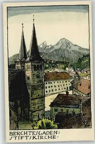 Berchtesgaden Berchtesgaden Kuenstlerkarte ungelaufen ca. 1920 / Berchtesgaden /Berchtesgadener Land LKR
