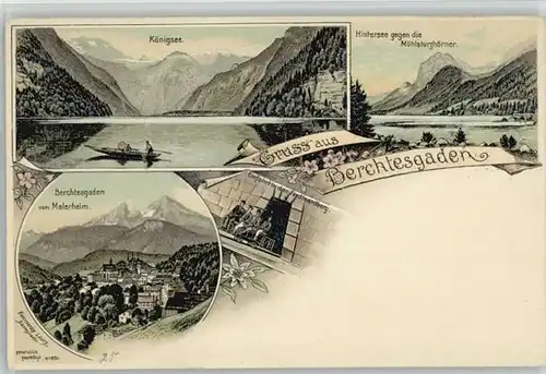 Berchtesgaden Berchtesgaden Koenigsee Hintersee  ungelaufen ca. 1900 / Berchtesgaden /Berchtesgadener Land LKR