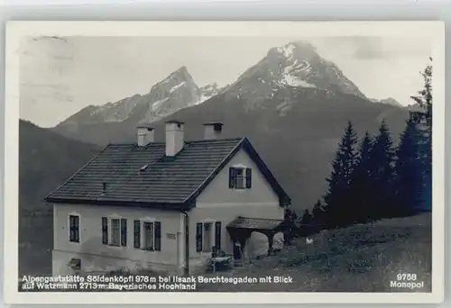 Berchtesgaden Ilsank Gaststaette Soeldenkoepfl x 1931