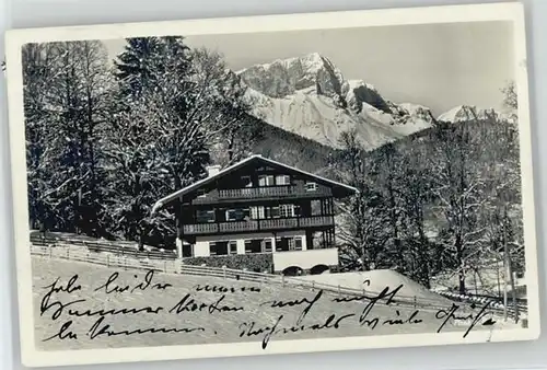 Berchtesgaden Schoenau Landhaus Schoenbichl x 1930
