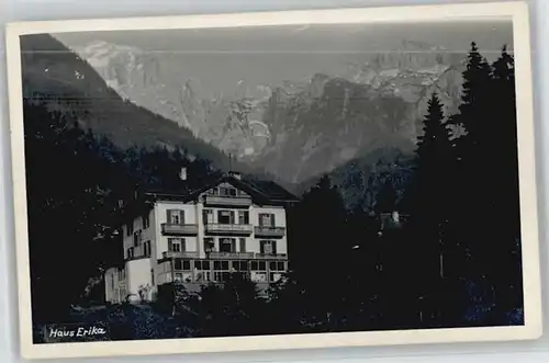 Berchtesgaden [Stempelabschlag] Haus Erika x 1958