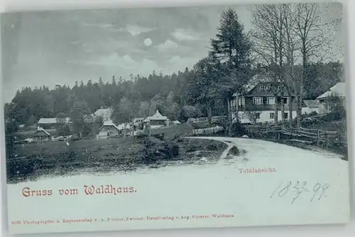 Zwiesel Niederbayern Zwiesel Waldhaus o 1899 / Zwiesel /Regen LKR