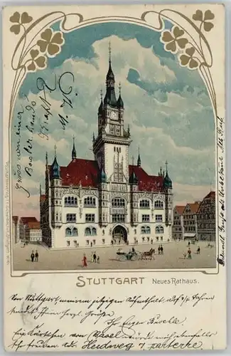 Stuttgart Rathaus x 1904