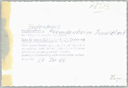 Bodenmais Fremdenheim Jonuscheit o 1966
