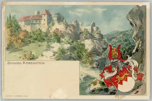 Zwiesel Niederbayern Zwiesel Schloss Rabenstein Kuenstlerkarte ungelaufen ca. 1900 / Zwiesel /Regen LKR