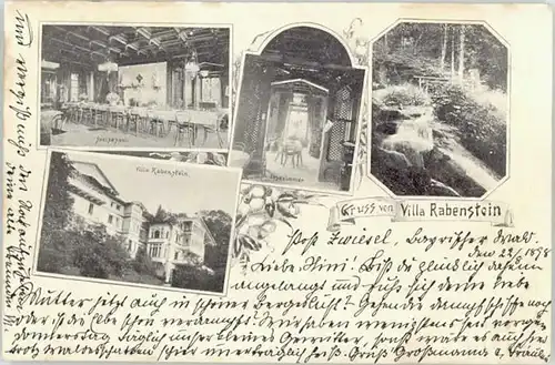 Zwiesel Niederbayern Zwiesel Villa Rabenstein x 1898 / Zwiesel /Regen LKR