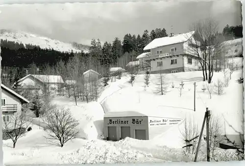 Bodenmais Pension Berliner Baer o 1968