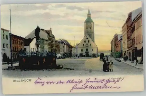 Deggendorf Donau Deggendorf Luitpoldplatz x 1904 / Deggendorf /Deggendorf LKR