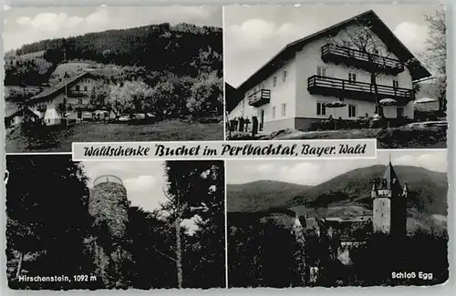 Deggendorf Donau Deggendorf Schloss Egg Waldschenke Buchet ungelaufen ca. 1955 / Deggendorf /Deggendorf LKR