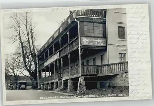 Deggendorf Donau Deggendorf Sanatorium Haus Rusel x 1932 / Deggendorf /Deggendorf LKR