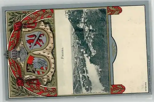 Passau Passau Wappen ungelaufen ca. 1900 / Passau /Passau LKR