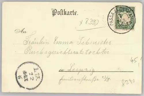 Passau Merkuria Festkarte x 1900