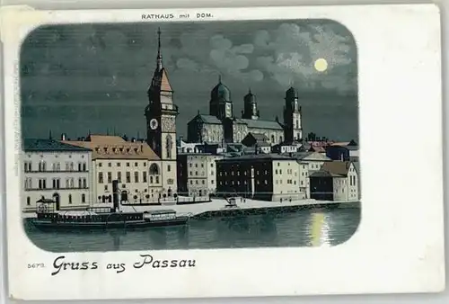 Passau Passau Rathaus Dom ungelaufen ca. 1900 / Passau /Passau LKR
