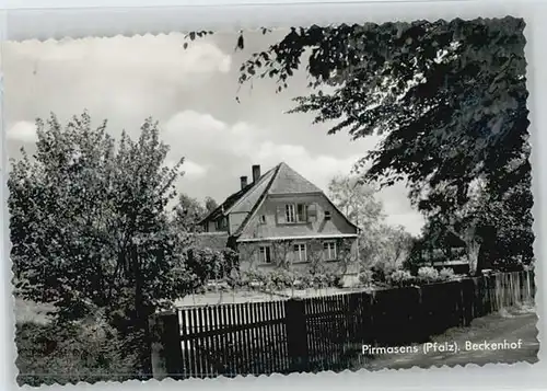 Pirmasens Pirmasens Beckenhof ungelaufen ca. 1955 / Pirmasens /Pirmasens Stadtkreis
