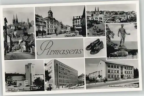 Pirmasens Pirmasens Postamt Bad Schusterbrunnen ungelaufen ca. 1955 / Pirmasens /Pirmasens Stadtkreis