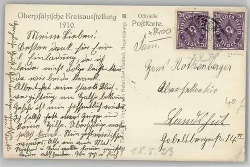 Regensburg Kreisausstellung x 1910