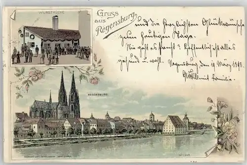 Regensburg Regensburg Wurstkueche x 1898 / Regensburg /Regensburg LKR