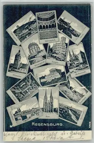 Regensburg Haidplatz Befreiungshalle Abbach x 1908