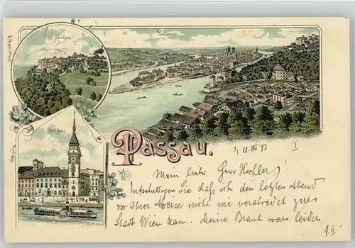 Passau Oberhaus Rathaus  x 1897