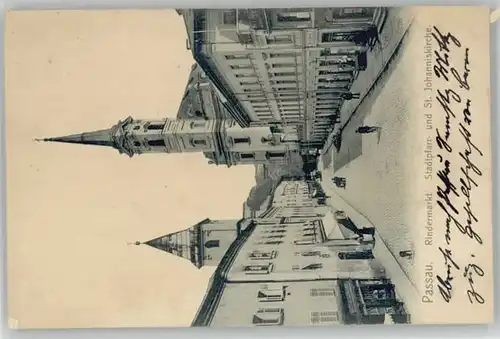 Passau Passau Rindermarkt St. Johannis Kirche  ungelaufen ca. 1900 / Passau /Passau LKR