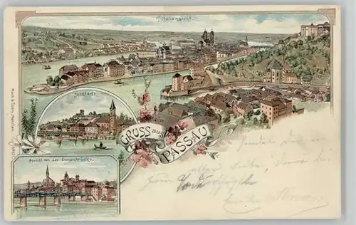 Passau Donaubruecke  x 1900