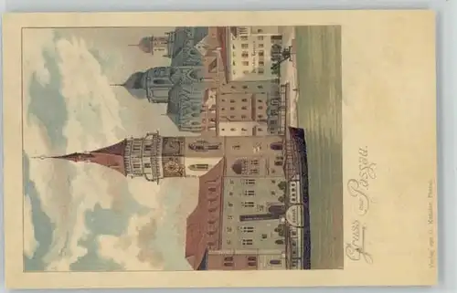 Passau Passau Jahreswechsel ungelaufen ca. 1900 / Passau /Passau LKR