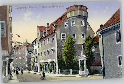 Regensburg Regensburg Wiedfang Goldene Baerengasse ungelaufen ca. 1920 / Regensburg /Regensburg LKR