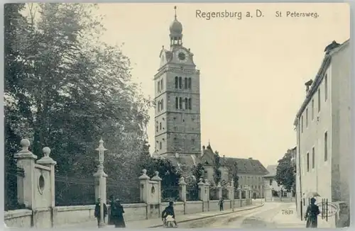 Regensburg Regensburg St. Petersweg ungelaufen ca. 1910 / Regensburg /Regensburg LKR