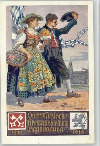 Regensburg sifgn. Reich Feldpost  x 1910