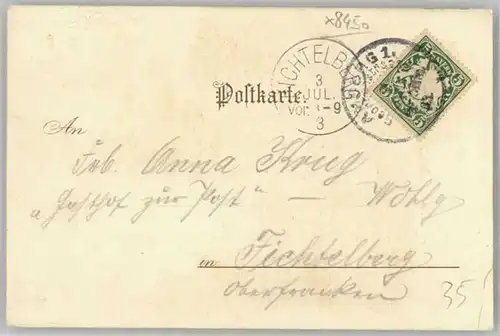 Amberg Oberpfalz Amberg Kuenstlerkarte x 1903 / Amberg /Amberg Stadtkreis