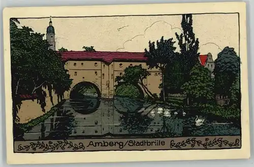 Amberg Oberpfalz Amberg Stadtbrille x 1914 / Amberg /Amberg Stadtkreis