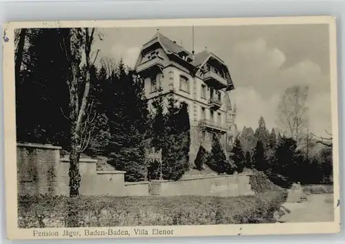 Baden-Baden Baden-Baden Pension Jaeger Villa Elenor x / Baden-Baden /Baden-Baden Stadtkreis