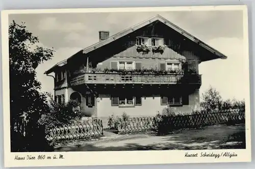 Scheidegg Allgaeu Haus Duerr *