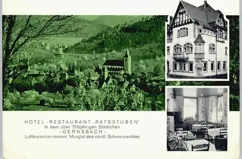 Gernsbach Hotel Restaurant Ratsstuben x
