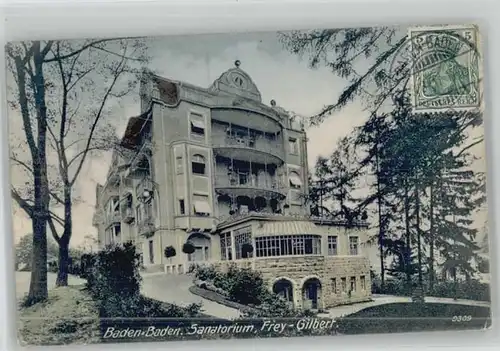 Baden-Baden Baden-Baden Sanatorium Frey Gilbert x / Baden-Baden /Baden-Baden Stadtkreis