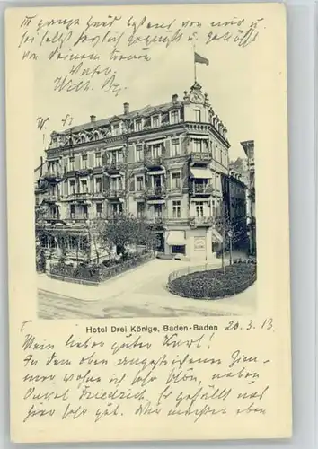 Baden-Baden Baden-Baden Hotel Drei Koenig x / Baden-Baden /Baden-Baden Stadtkreis